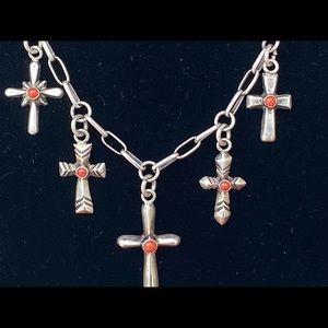 Precious Vintage Navajo Crosses Necklace!